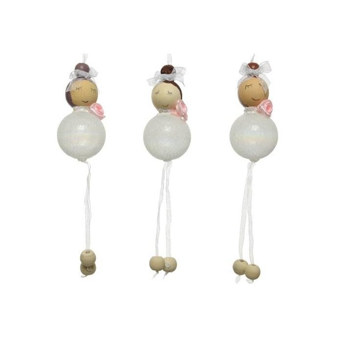 ANGELO VETRO SOFFIATO 3ASS 11CM WHITE